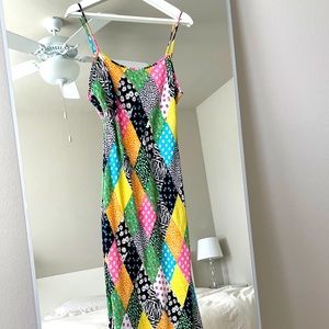 Rixo patterned slip dress (limited edition)